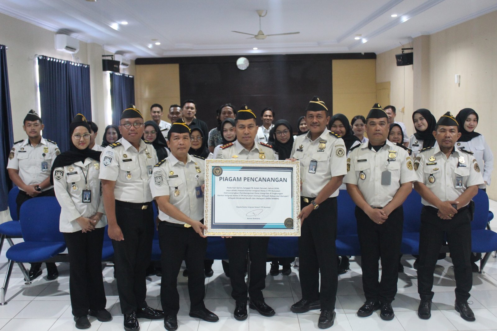 Imigrasi Nunukan Canangkan Zona Integritas Menuju WBBM, Kakanim Adrian Soetrisno Hadirkan Inovasi PAMTAS